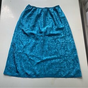 Vintage blue satin slip